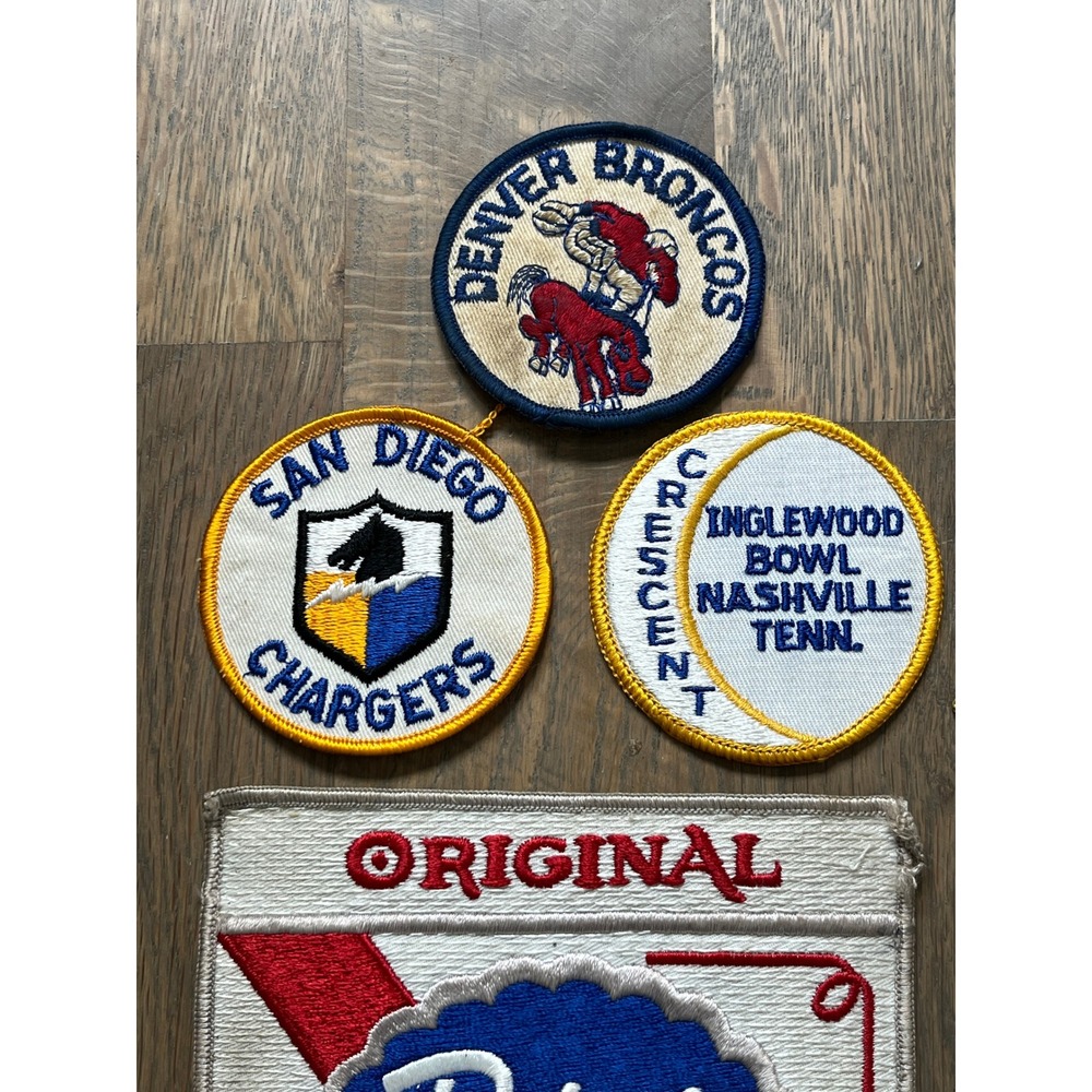 Lot of 29 Vintage Sew On Patches 1970's Beer Bowling Military NFL PBR Falls City - Picture 9 of 9